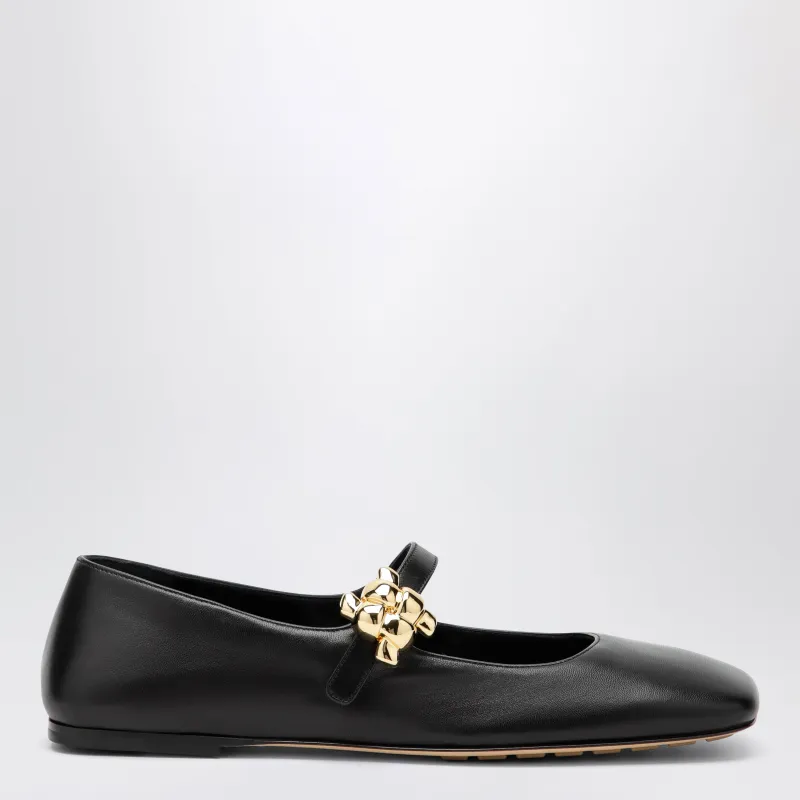 Charlotte Mary-Jane Ballet Flats In Black made by Bottega Veneta