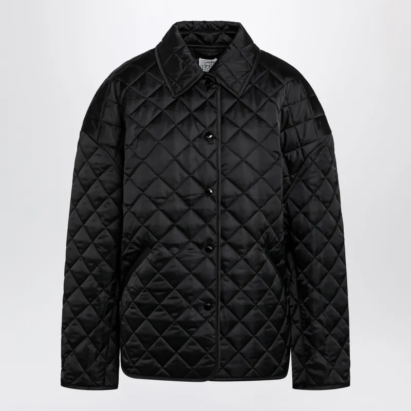 Black Quilted Jacket made by Toteme