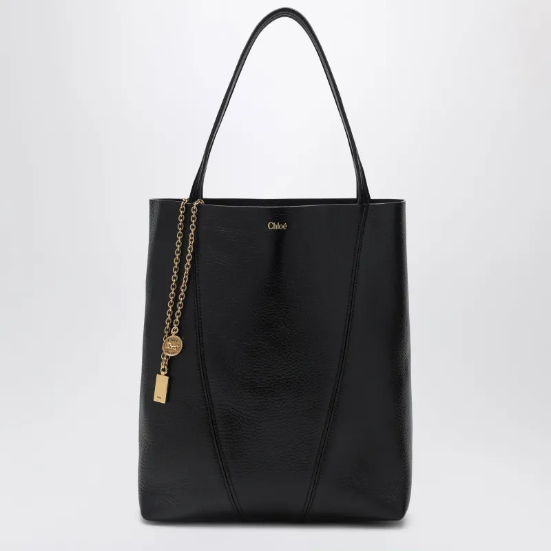 Chloé Spin Black Medium Tote Bag made by Chloe
