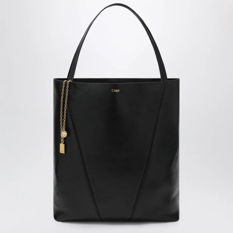 Large Black Chloé Spin Tote Bag made by Chloe