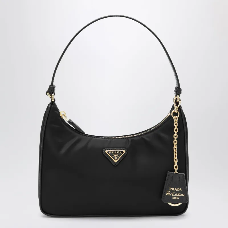 Re-Edition 2005 Bag In Black Re-Nylon And Saffiano Leather made by Prada