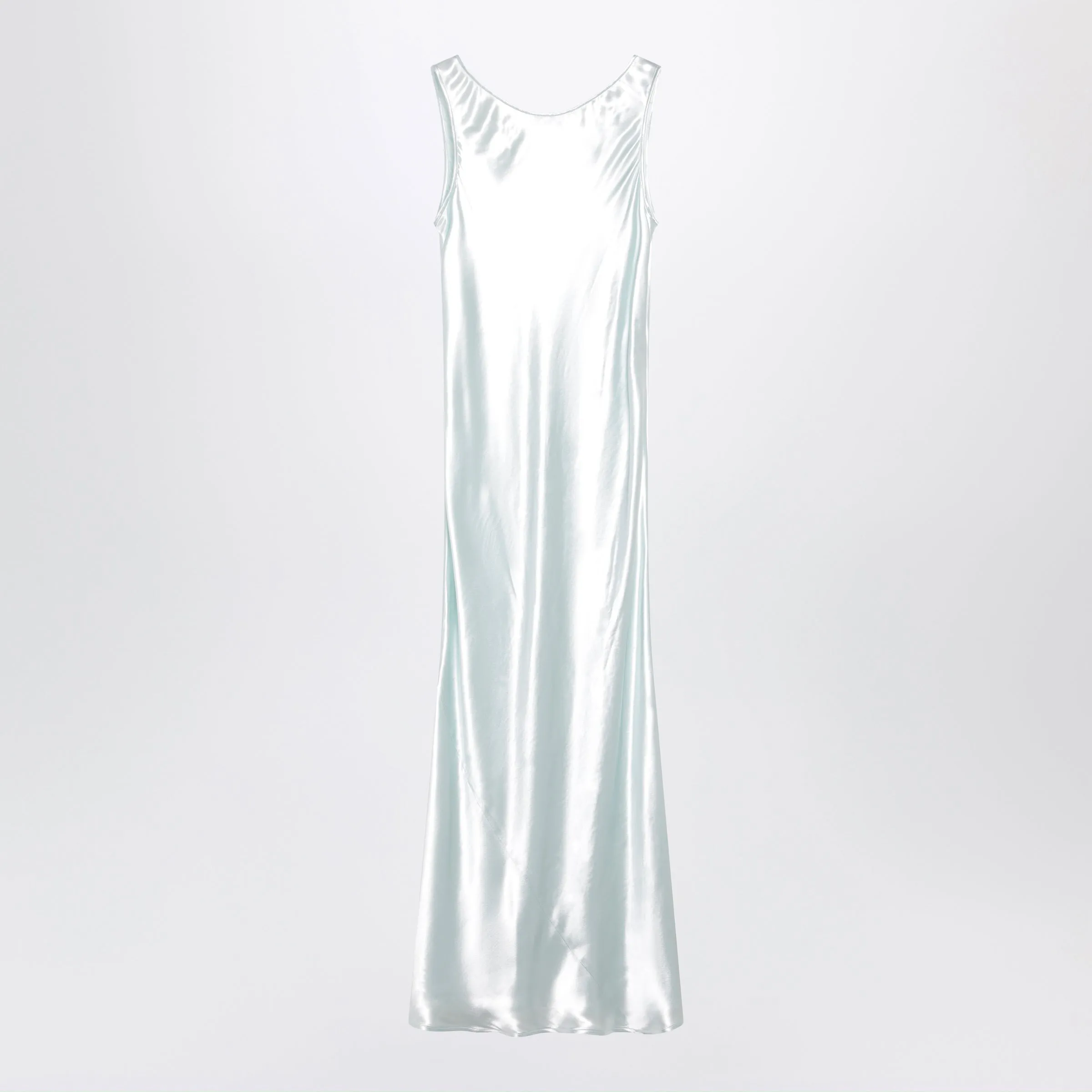 Chlorophyll-Colored Shiny Viscose Dress sold by Wanan Luxury product image thumbnail 2