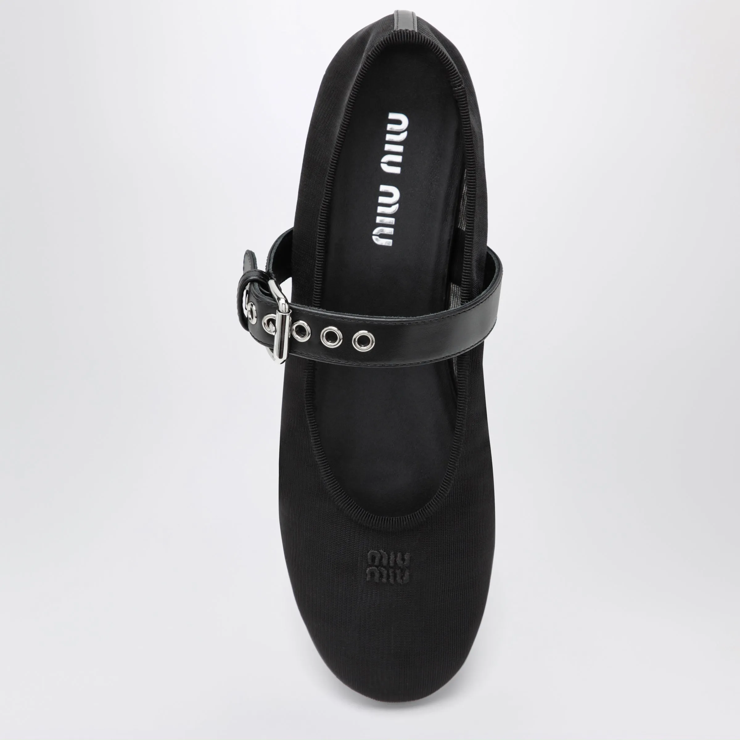 Black Fabric Ballet Flats With Buckle sold by Wanan Luxury product image thumbnail 3