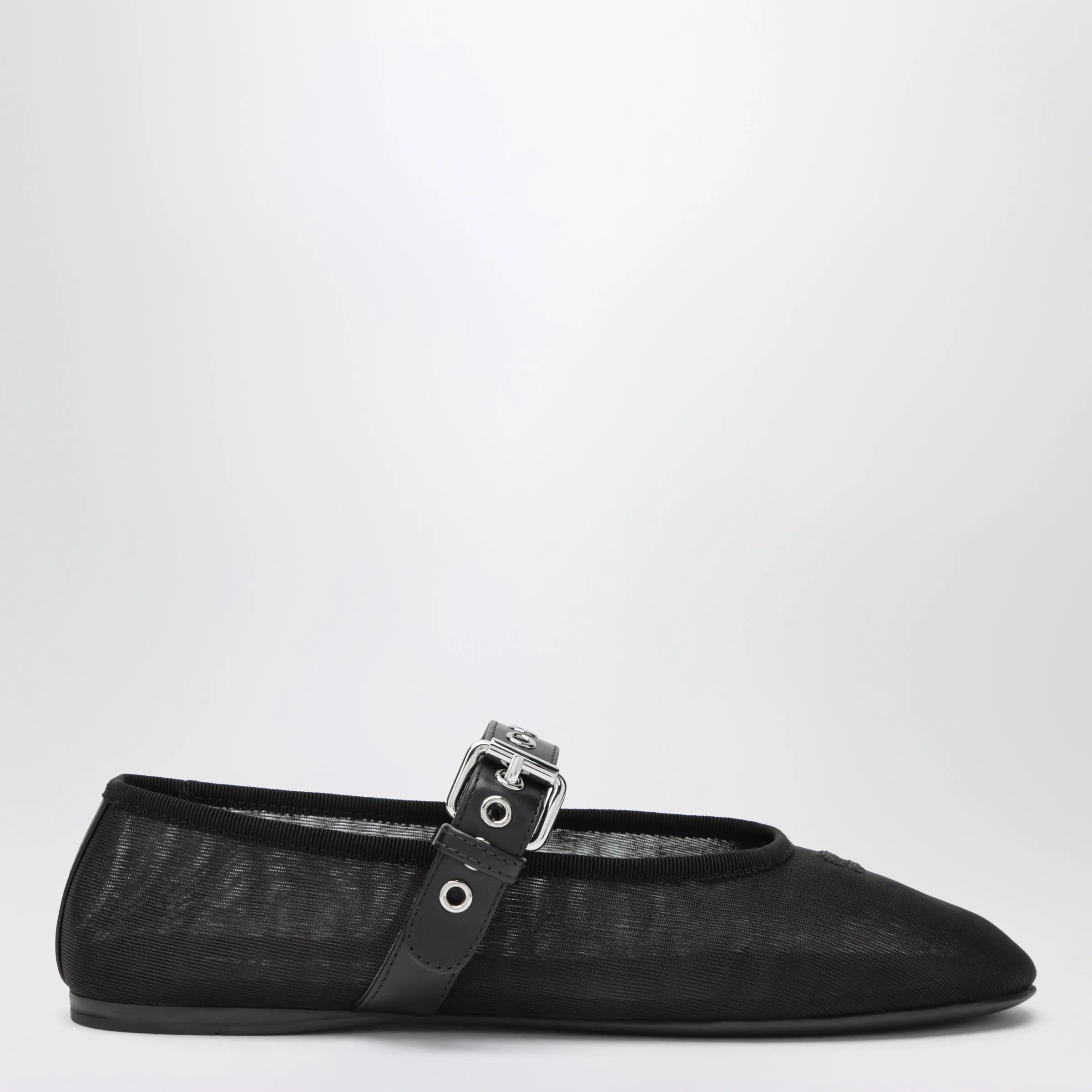 Black Fabric Ballet Flats With Buckle sold by Wanan Luxury