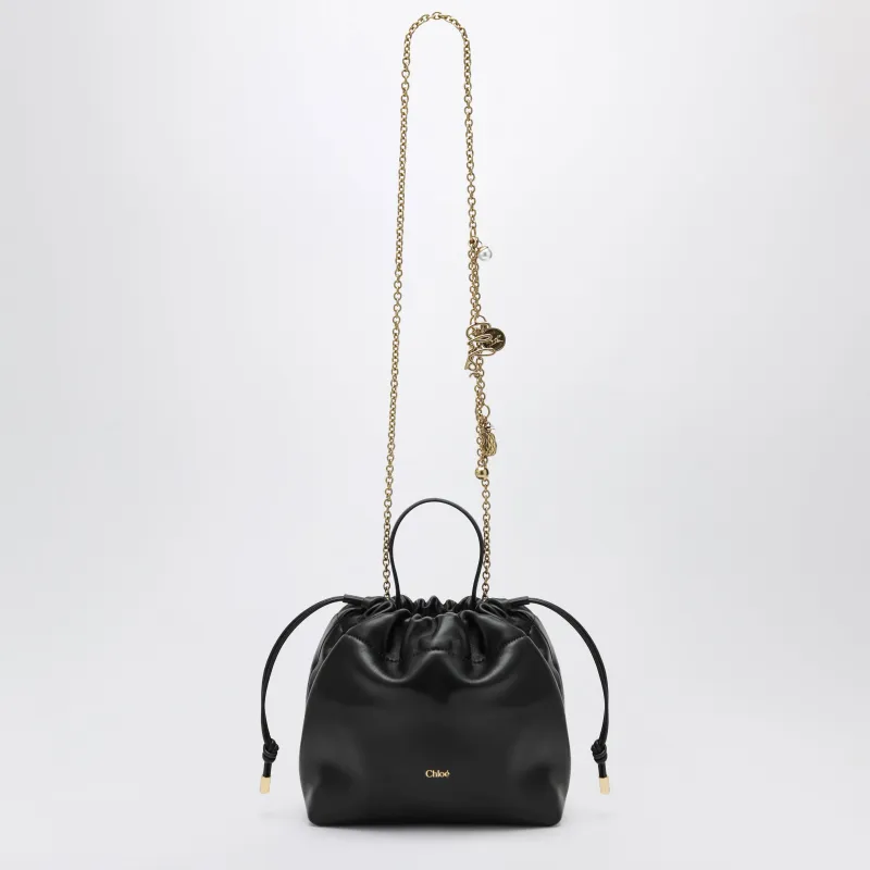 Small Icons Shoulder Bag With Chain In Lambskin Black made by Chloe