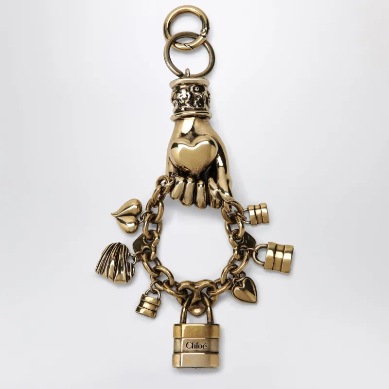 Chloé Symbols Hand & Heart Bag Charm made by Chloe