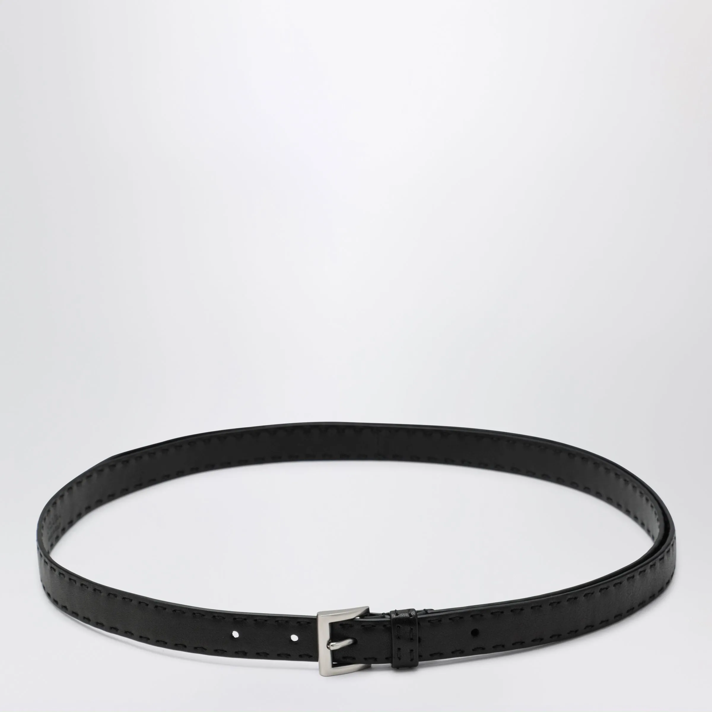 Black Leather Belt sold by Wanan Luxury