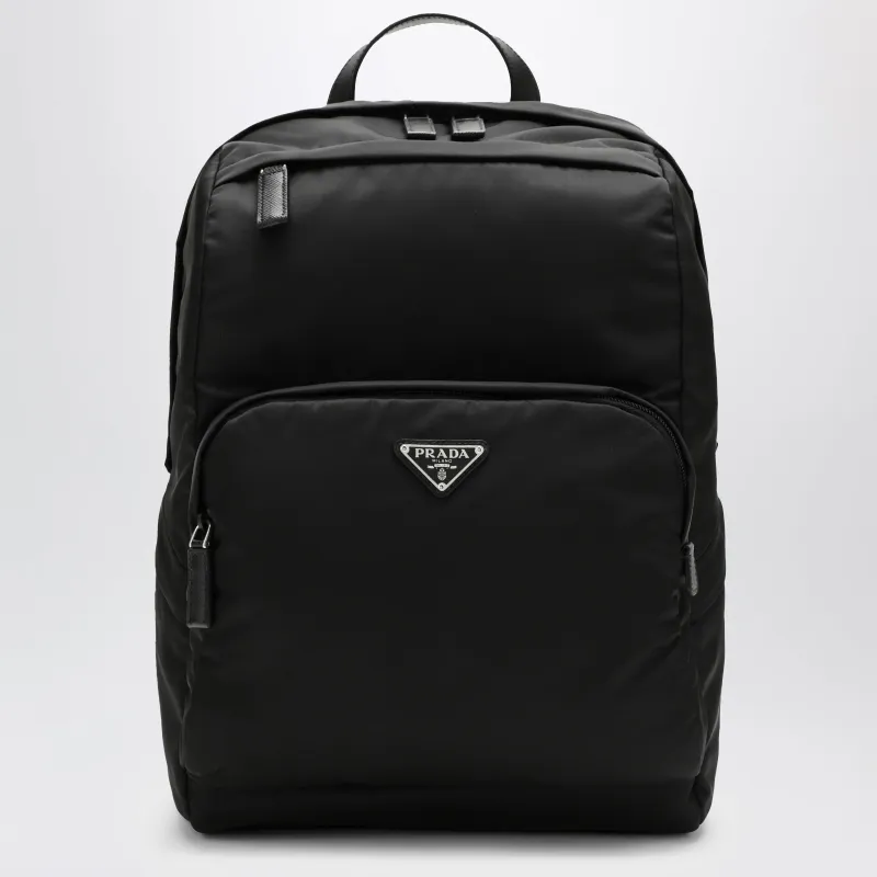 Black Re-Nylon Backpack made by Prada