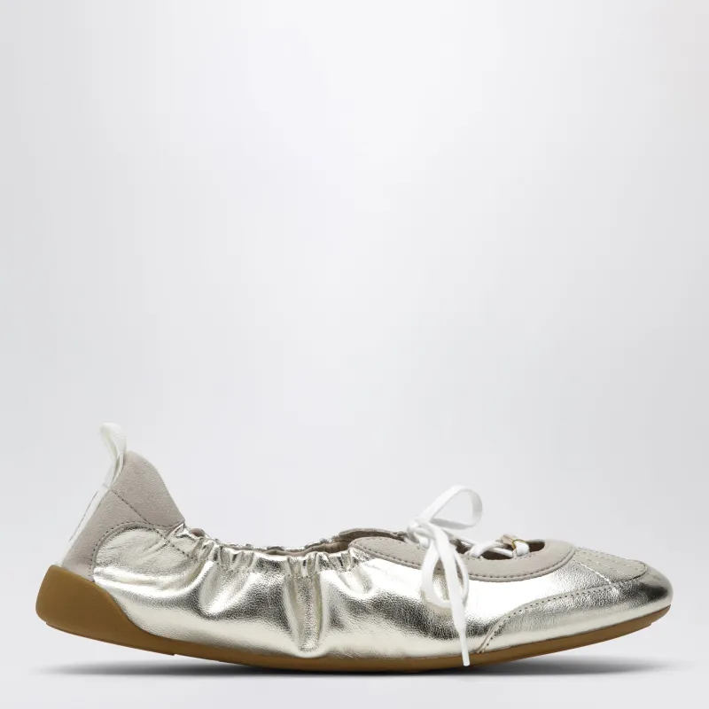 Chloé Kick Ballet Sneakers In Metallic Nappa Leather made by Chloe