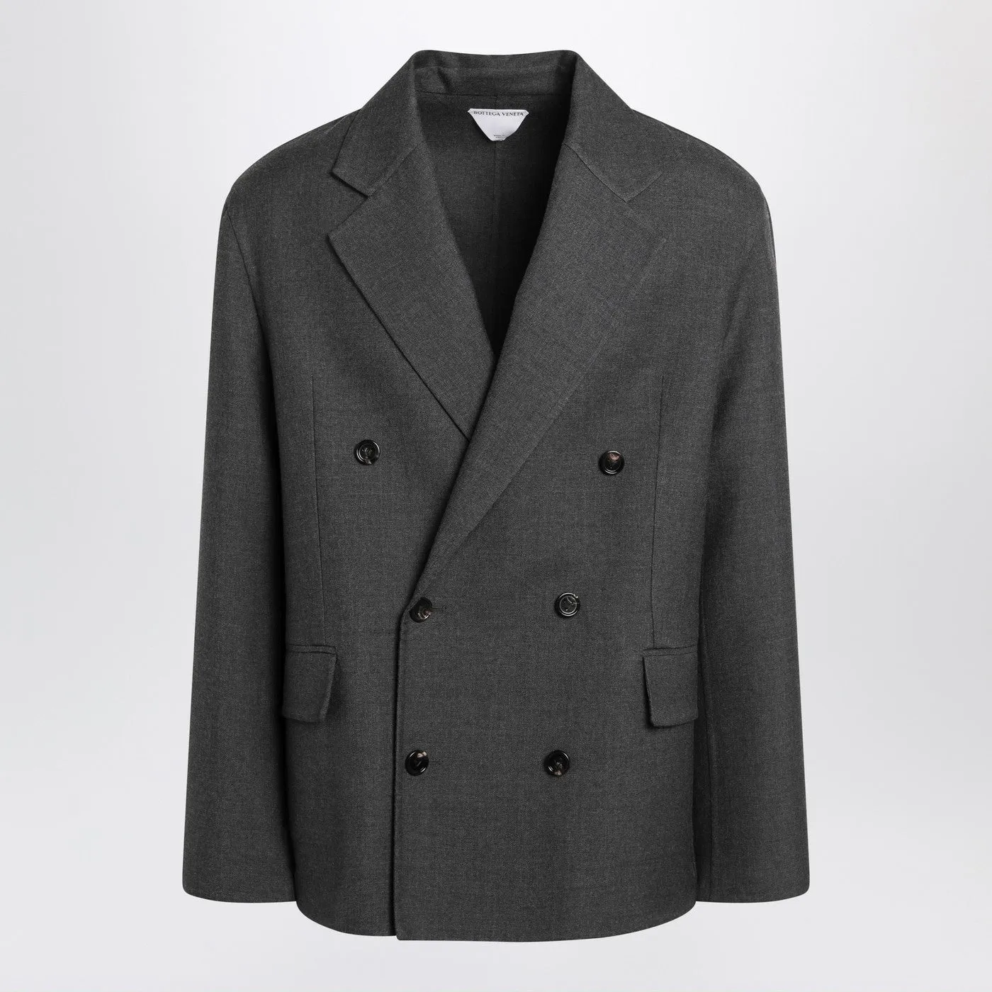 Grey Double-Breasted Wool Jacket sold by Wanan Luxury