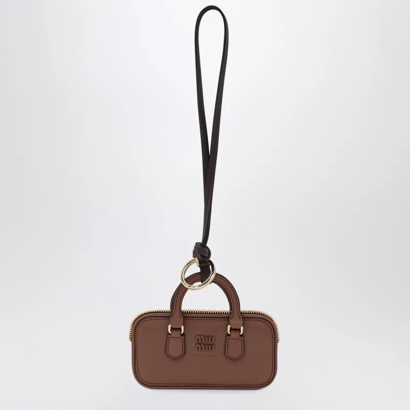 Trick Arcadie In Cognac-Coloured Leather made by Miu Miu