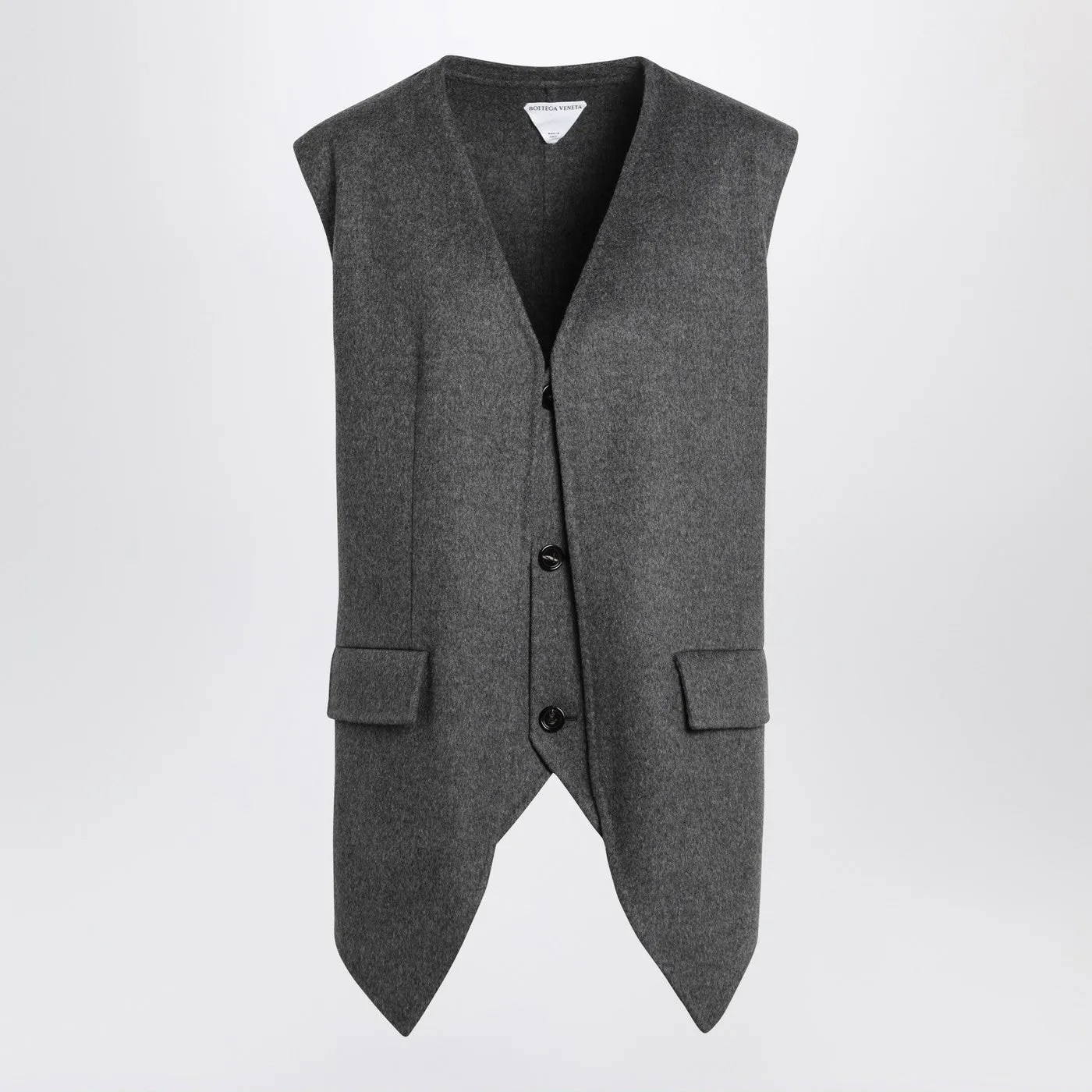 Reversible Grey Wool Vest sold by Wanan Luxury