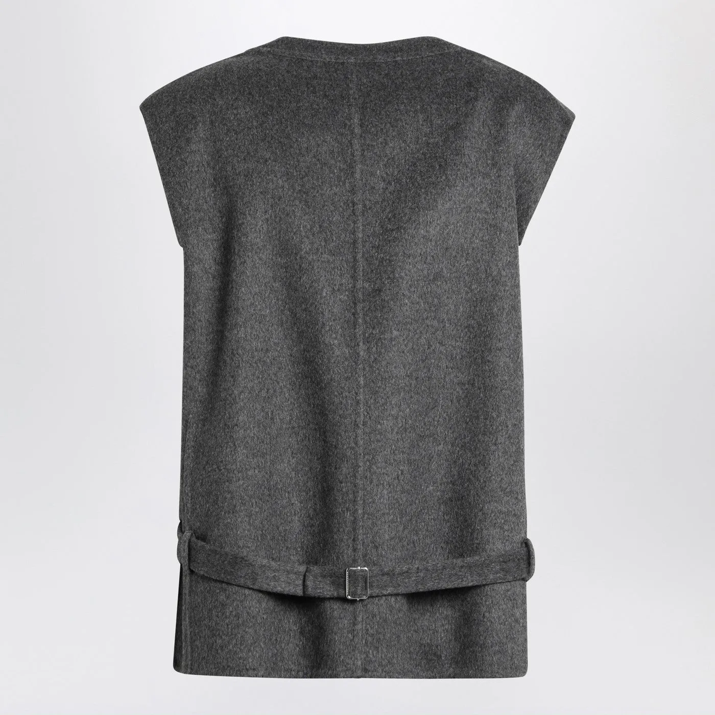 Reversible Grey Wool Vest sold by Wanan Luxury product image thumbnail 2