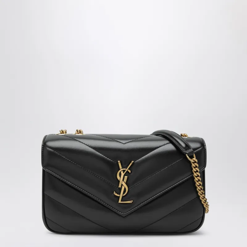 Loulou Leather Crossbody Bag With Chain Strap, Black made by Yves Saint Laurent