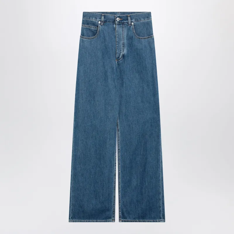 High-Waisted Jeans In Blue Denim made by Bottega Veneta