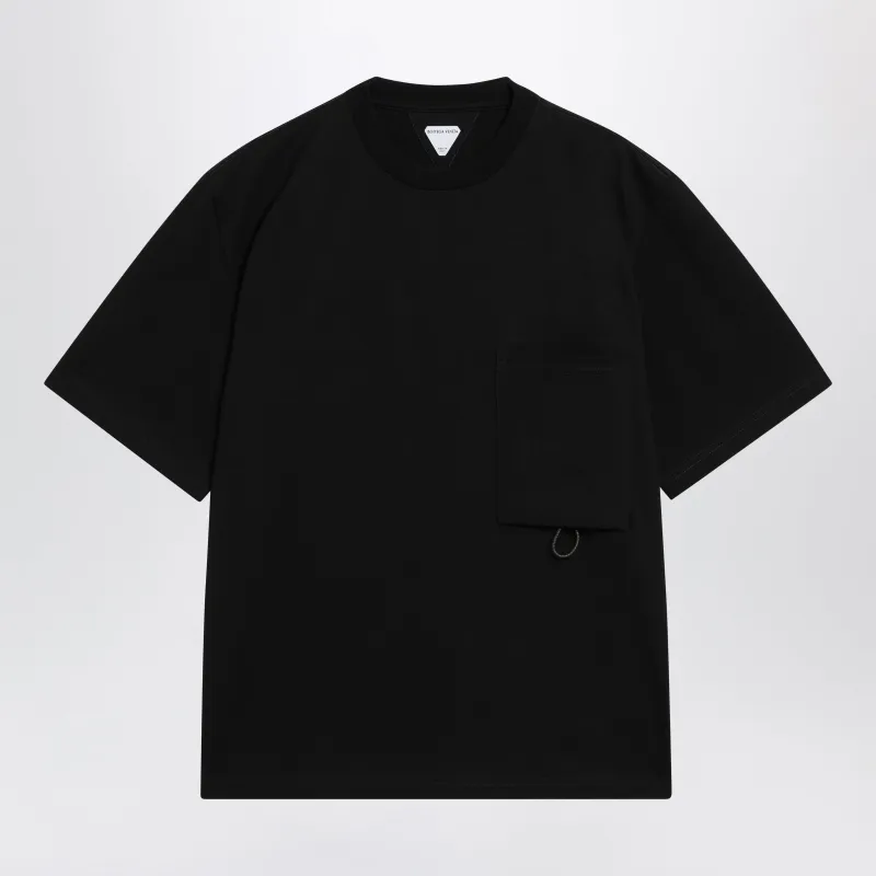 Black Cotton Jersey T-Shirt made by Bottega Veneta