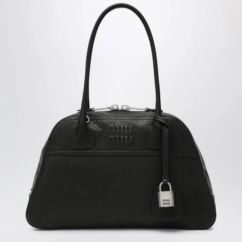 Vivant Nappa Leather Bag In Black made by Miu Miu