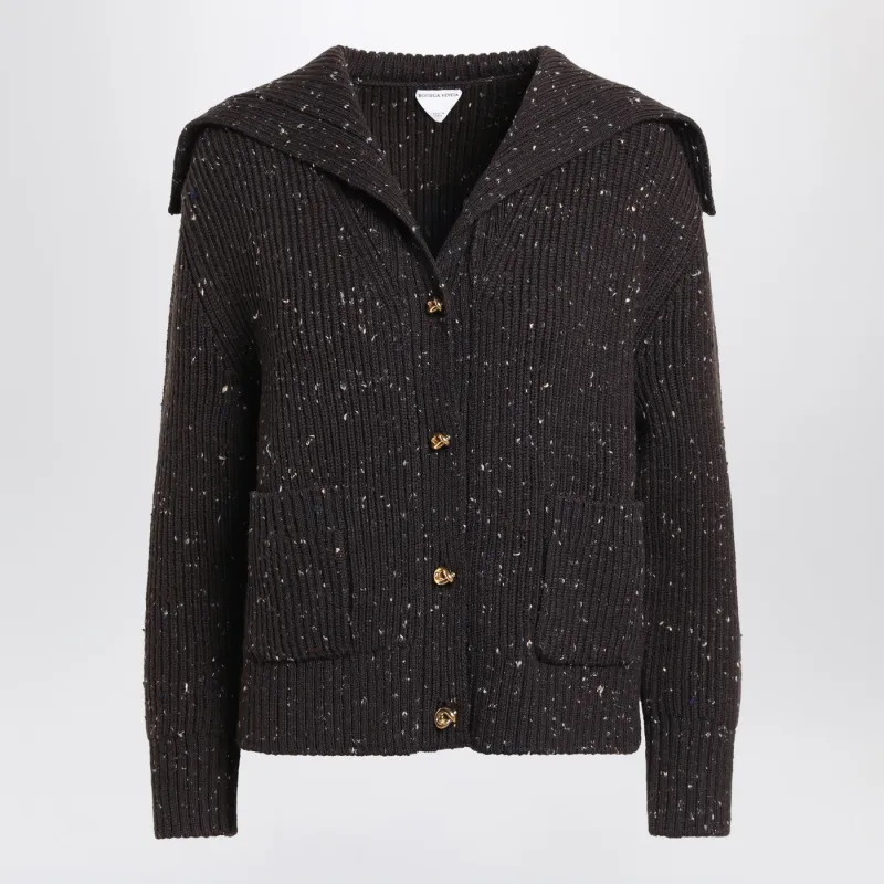 Cardigan In English Wool With A Melting Ribbed Texture made by Bottega Veneta