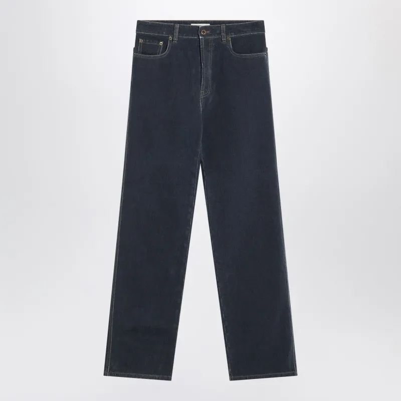 Blue Denim Pants made by Miu Miu
