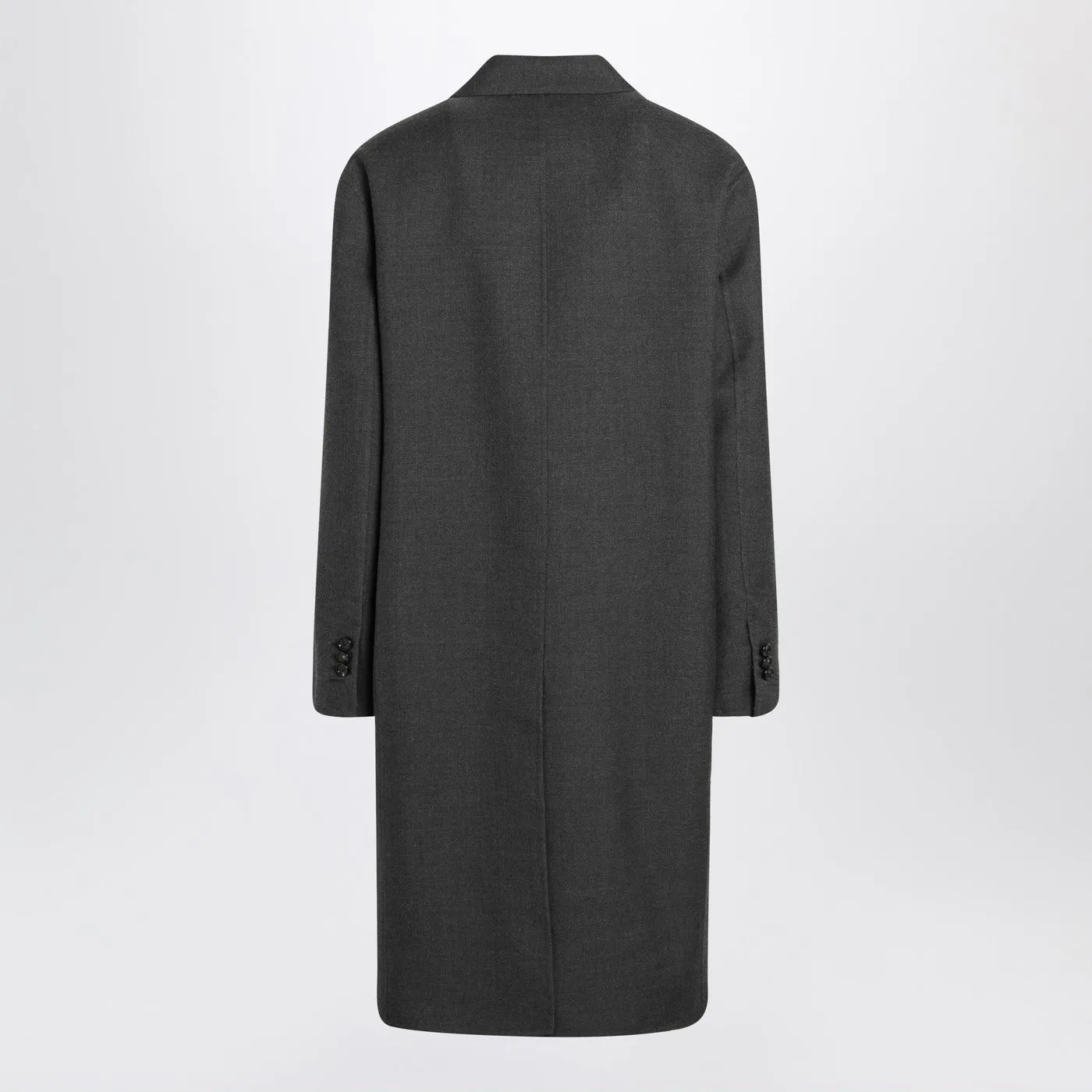 Grey Double-Breasted Wool Coat sold by Wanan Luxury product image thumbnail 2
