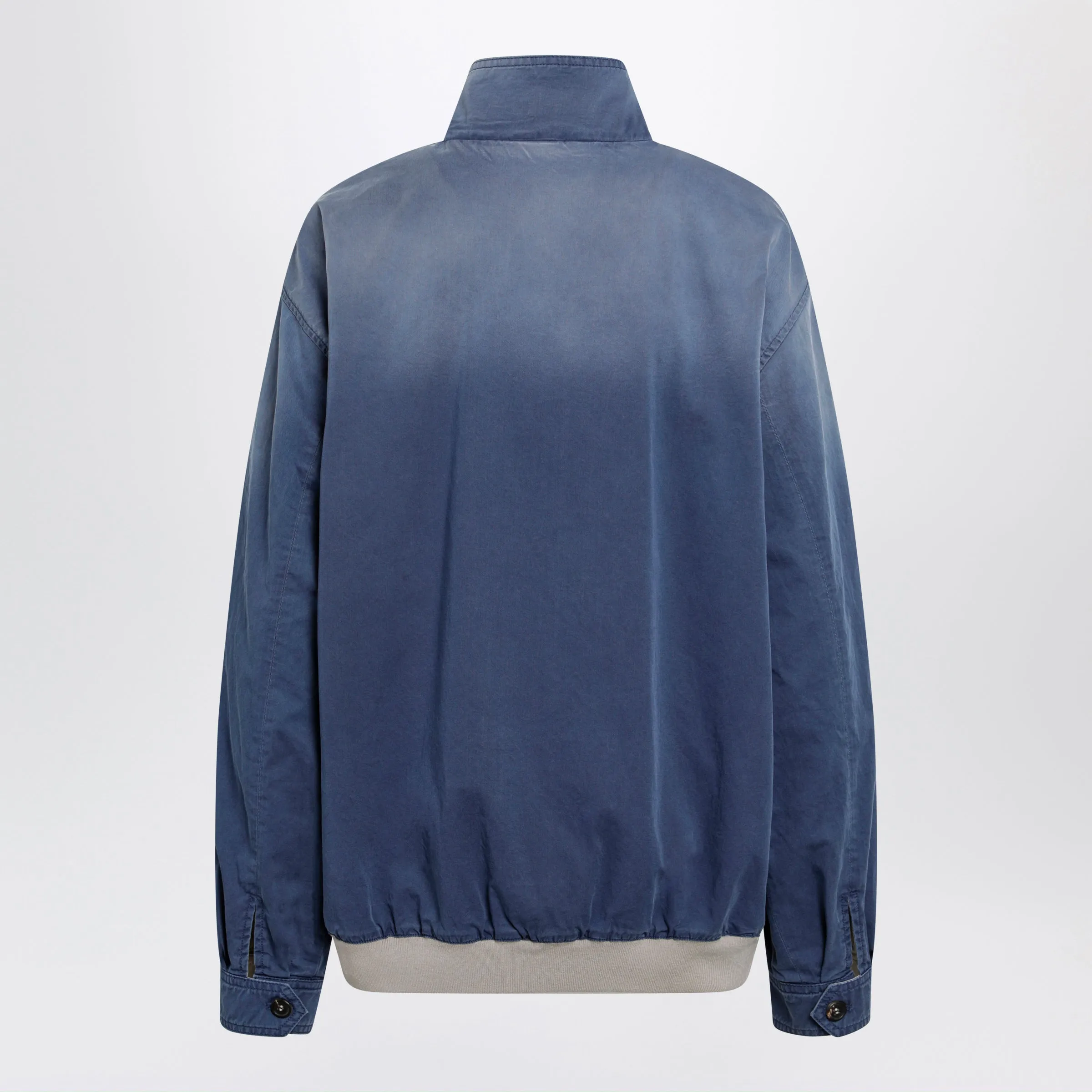 Blue/Lime Old-Washed Twill Blouson sold by Wanan Luxury product image thumbnail 2