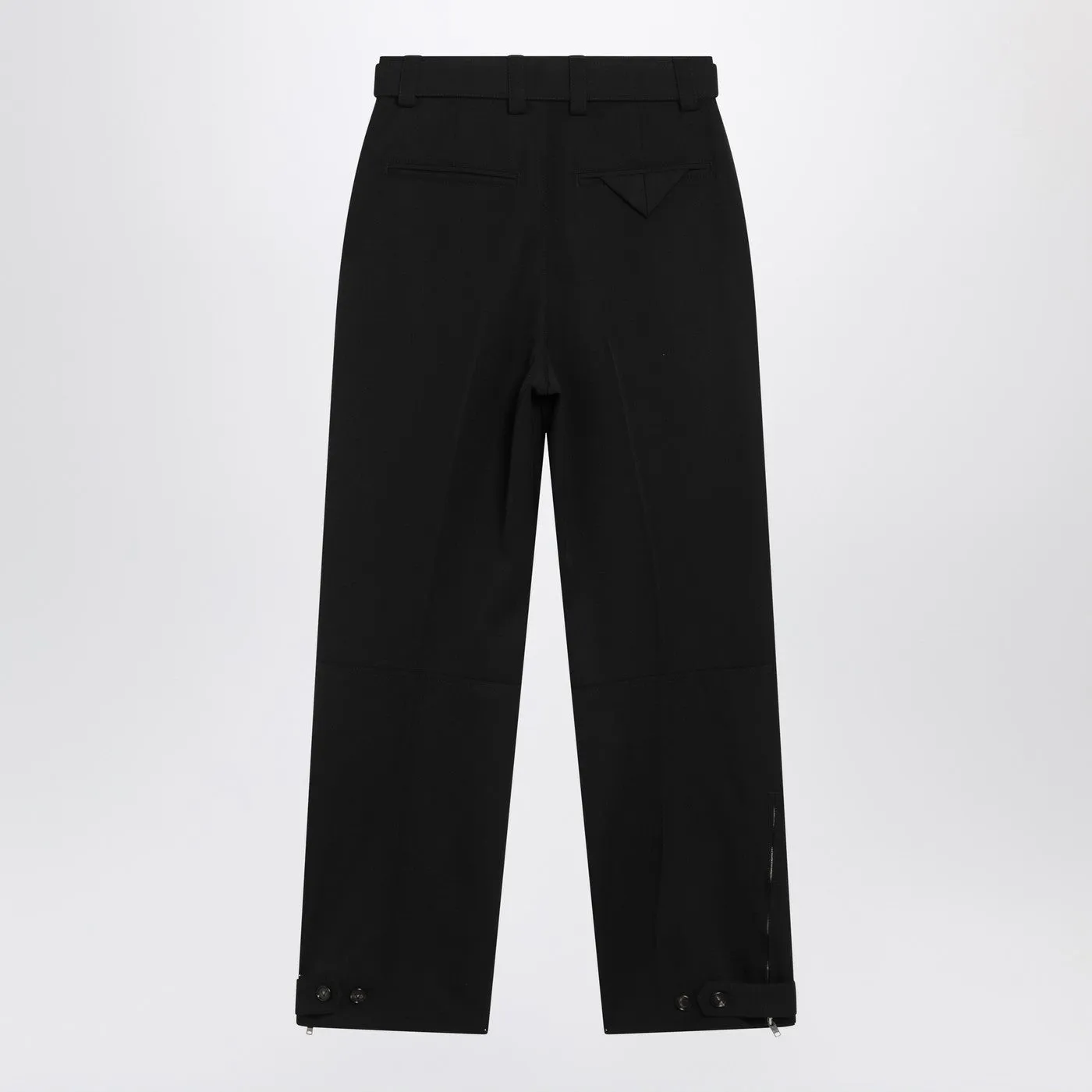 Black Twill Cotton Trousers sold by Wanan Luxury product image thumbnail 2