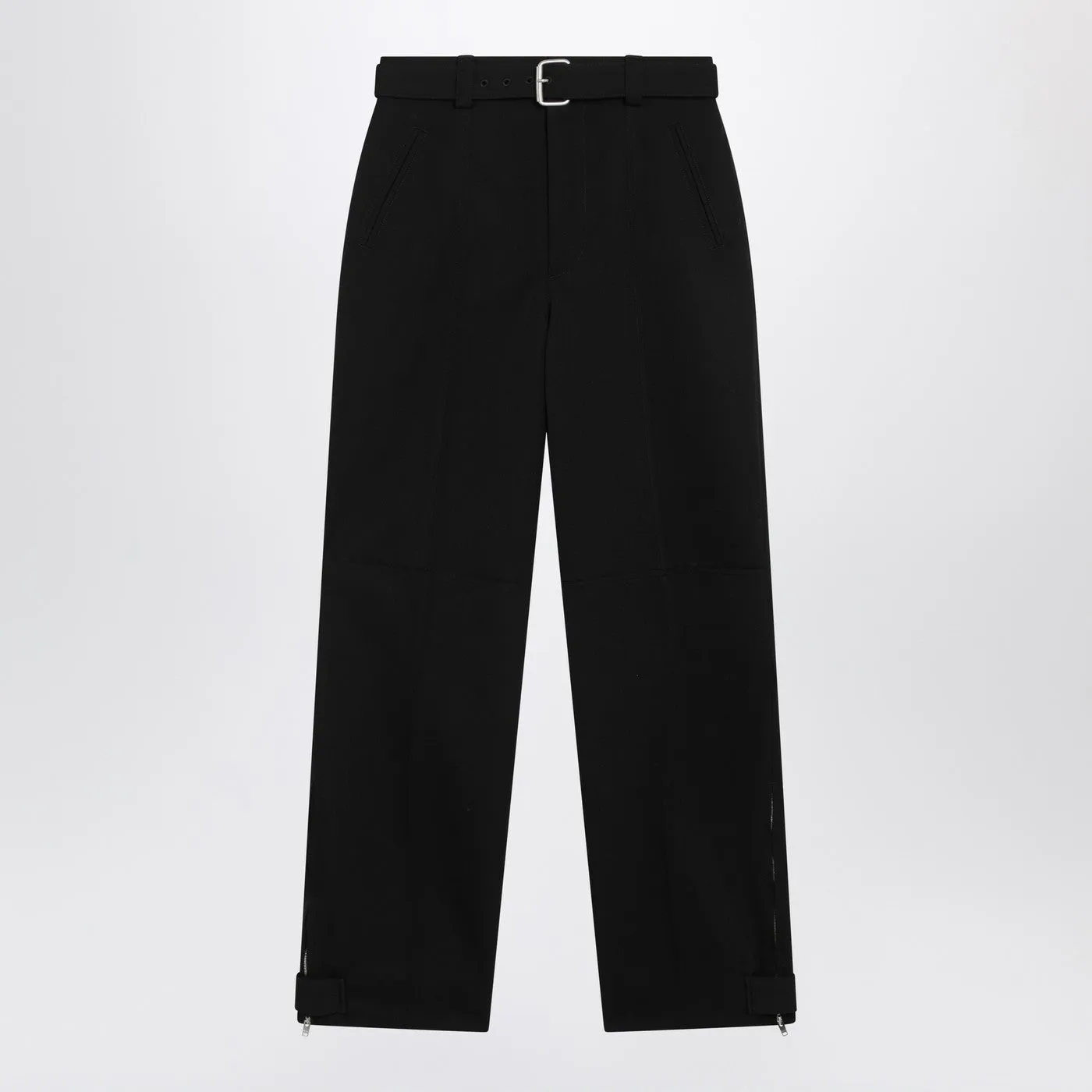 Black Twill Cotton Trousers sold by Wanan Luxury
