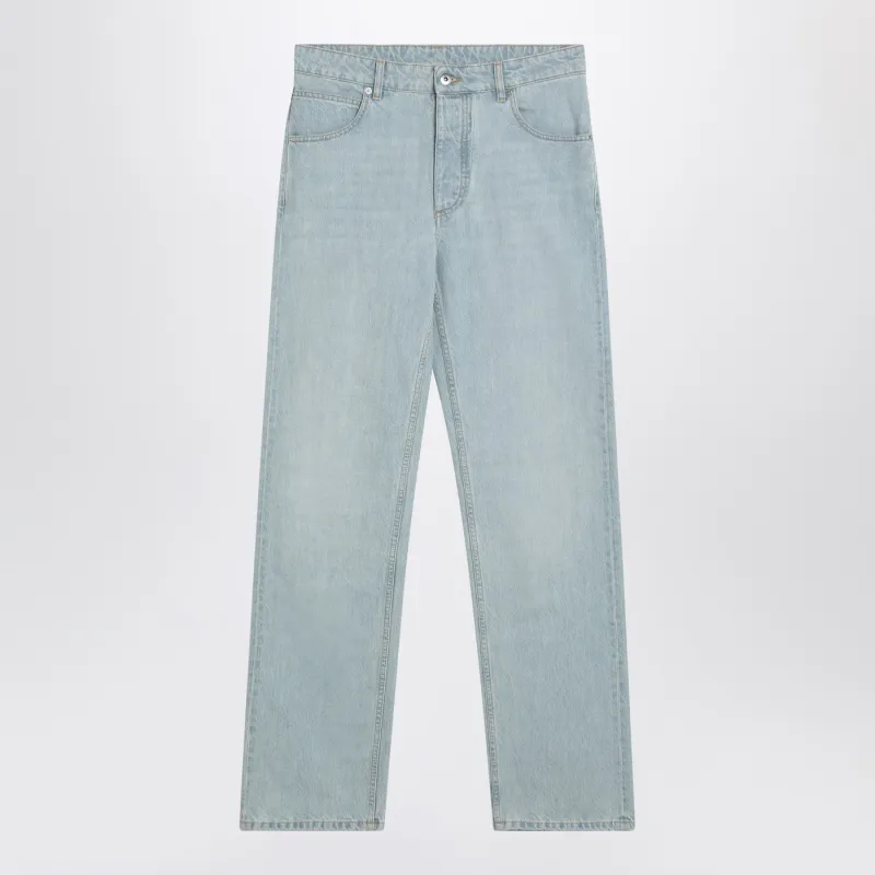 Light Blue Jeans With Intrecciato Patch made by Bottega Veneta