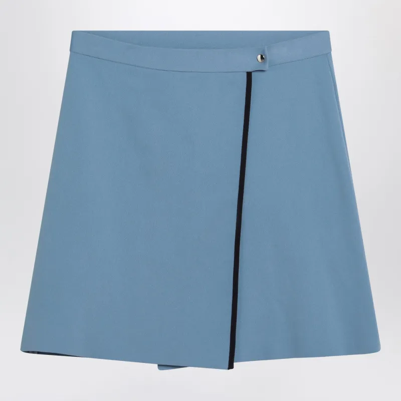 Light Blue Skirt In Technical Yarn made by Miu Miu