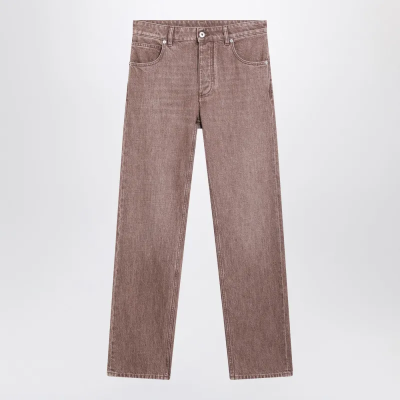 Brown Straight Jeans made by Bottega Veneta