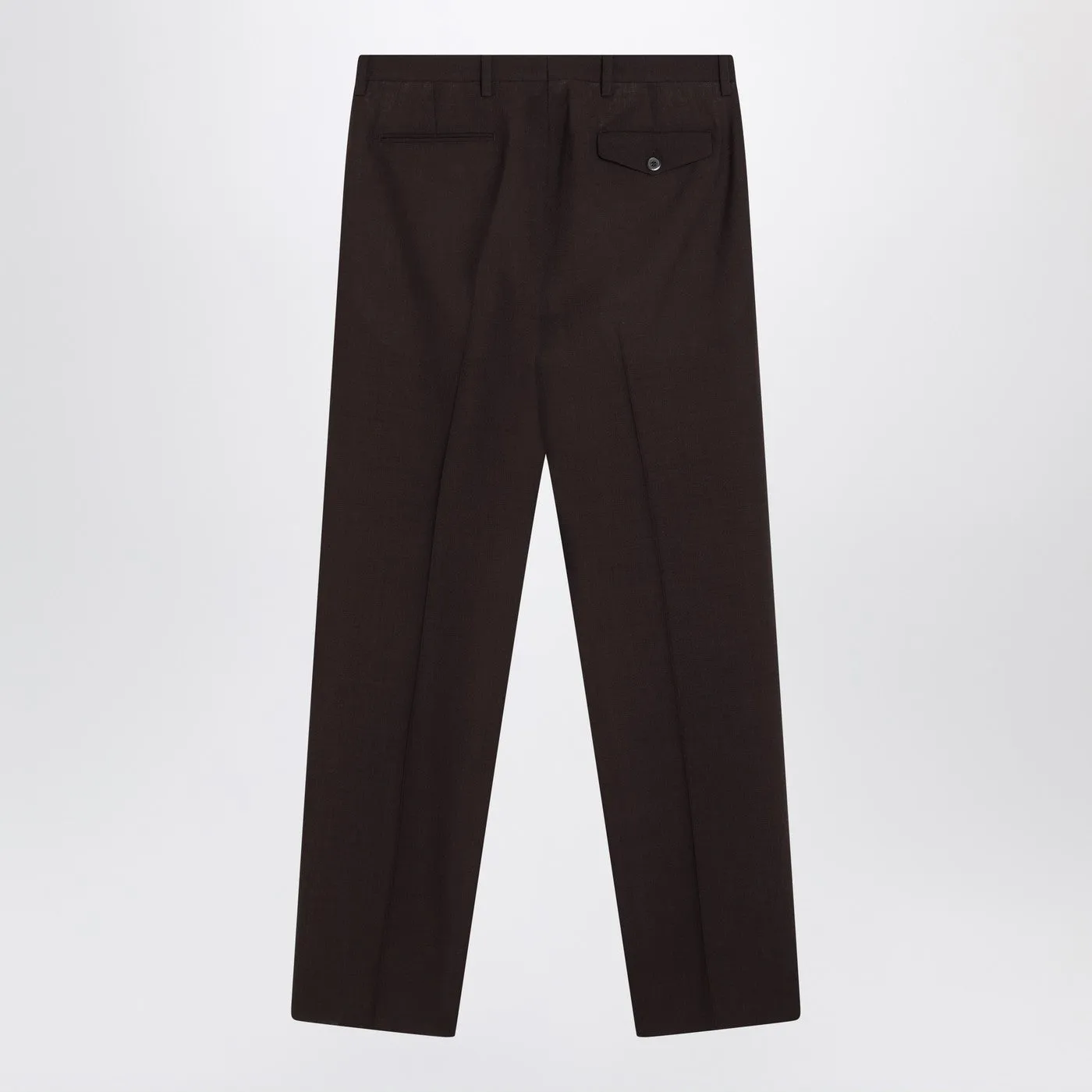 Brown Wool Trousers sold by Wanan Luxury product image thumbnail 2