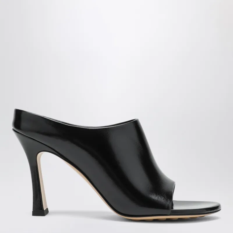 Black Leather Rana Mule made by Bottega Veneta