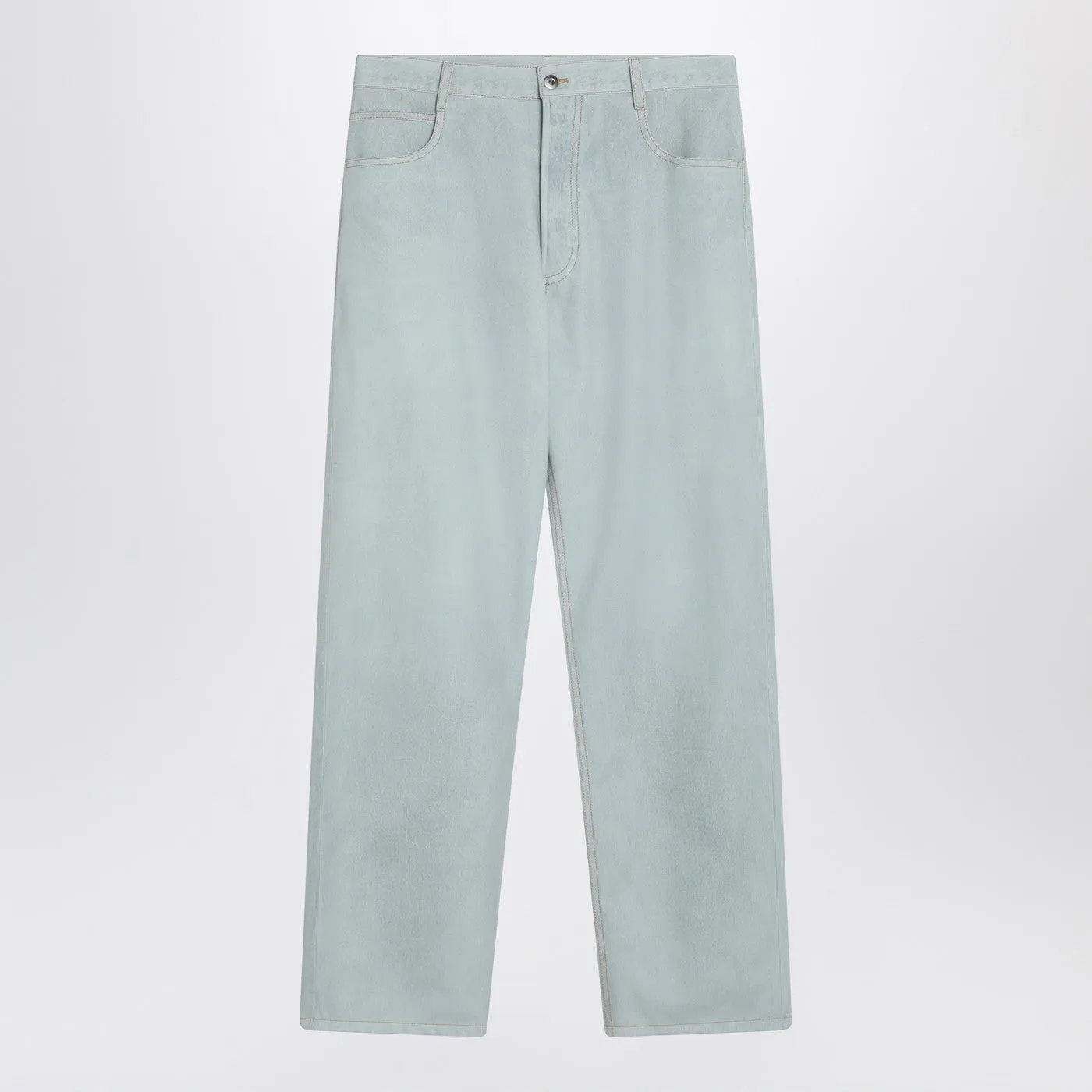 Light Blue Straight Leg Jeans sold by Wanan Luxury