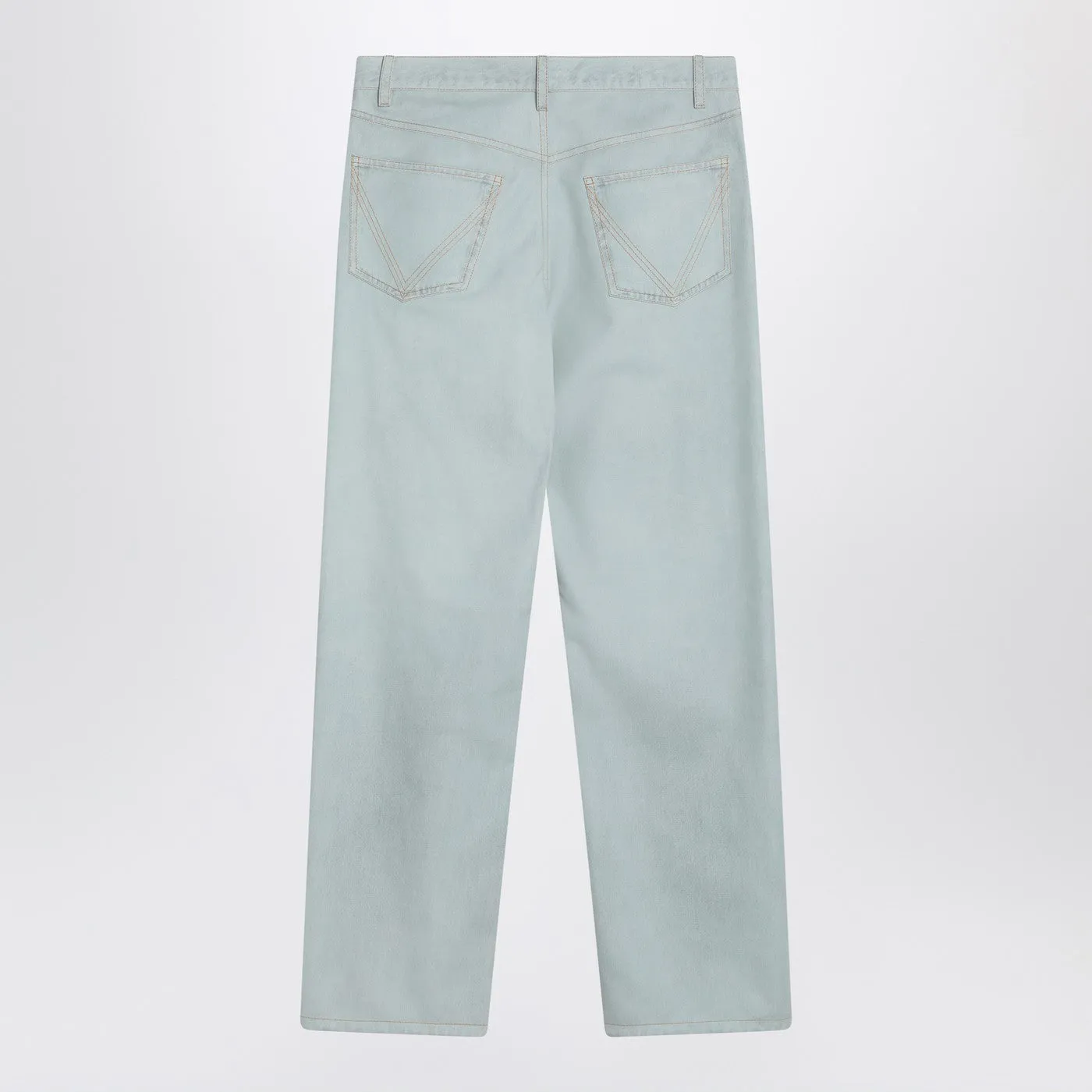Light Blue Straight Leg Jeans sold by Wanan Luxury product image thumbnail 2