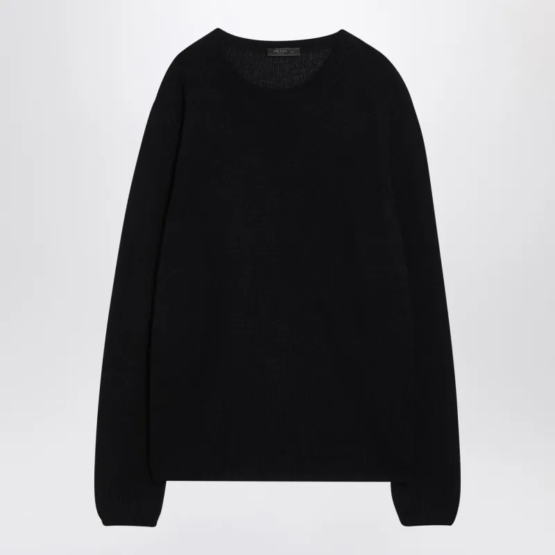 Blue Cashmere Sweater made by Prada