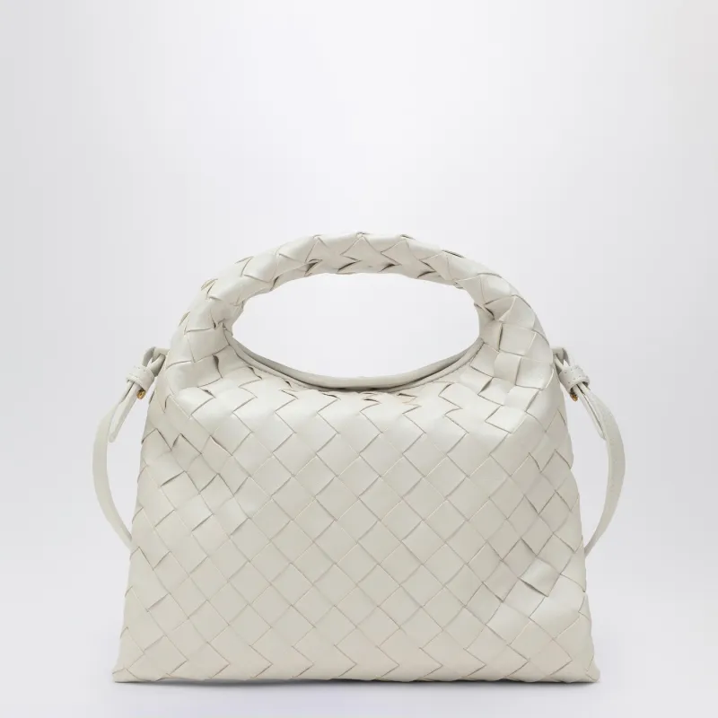 White Mini Hop Crossbody Bag made by Bottega Veneta