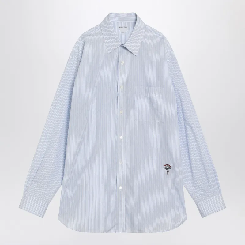 Striped Cotton Poplin Shirt made by Bottega Veneta
