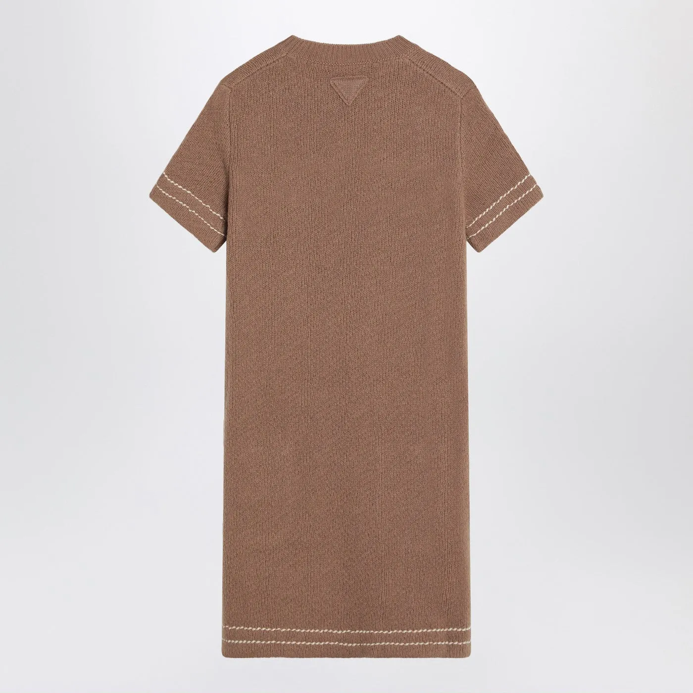 Camel-Coloured Cashmere Short Dress sold by Wanan Luxury product image thumbnail 2