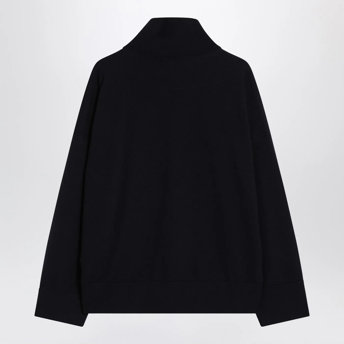 Dark Blue Turtleneck Wool Sweater sold by Wanan Luxury product image thumbnail 2