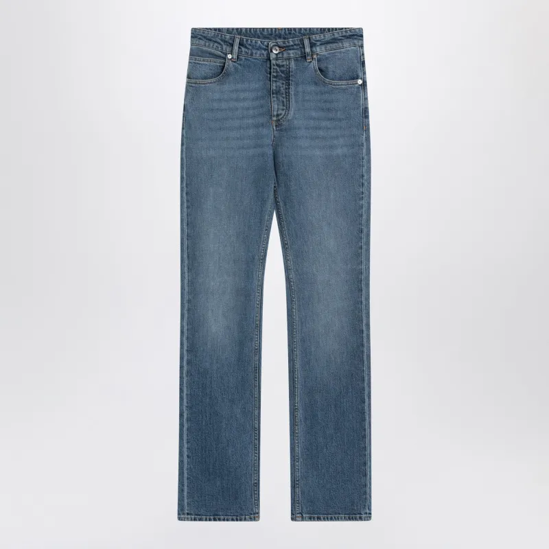 Blue Jeans With Intrecciato Patch made by Bottega Veneta