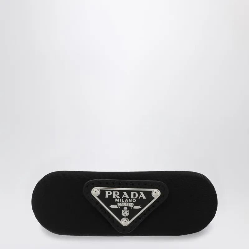 Black Hair Clip In Re-Nylon made by Prada