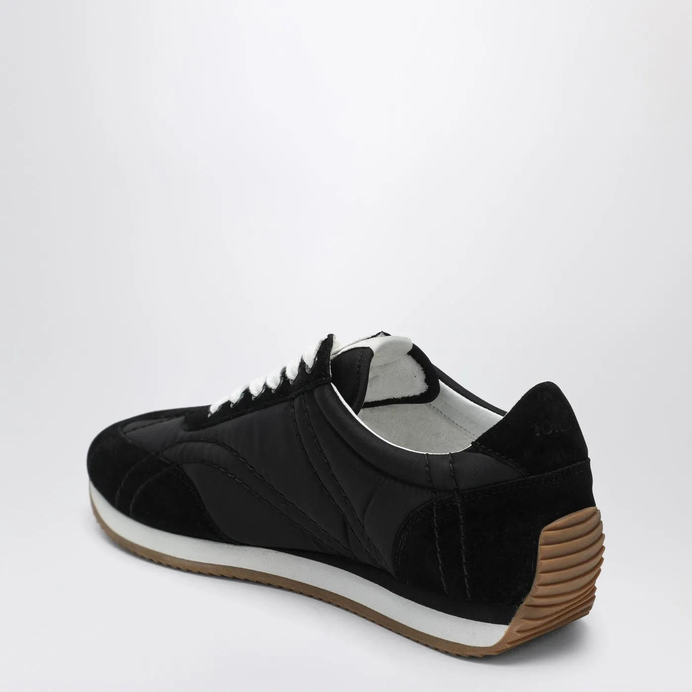 Black Sneakers In Suede And Fabric sold by Wanan Luxury product image thumbnail 2