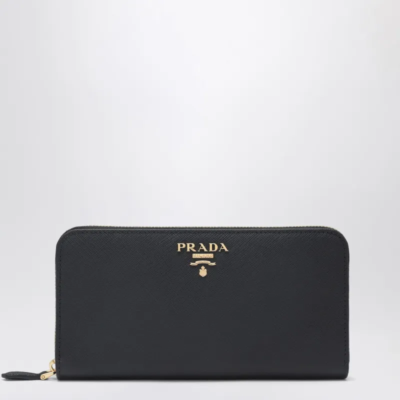 Large Black Saffiano Wallet made by Prada