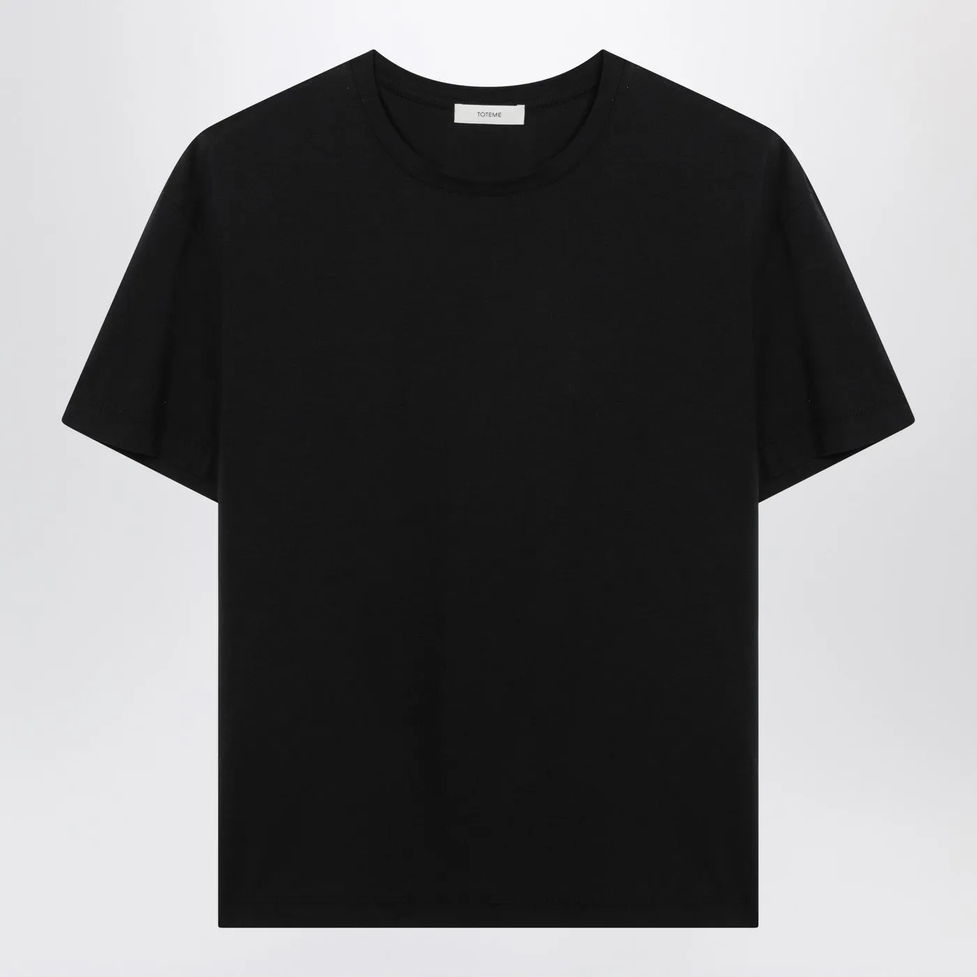Black Organic Cotton-Blend T-Shirt sold by Wanan Luxury