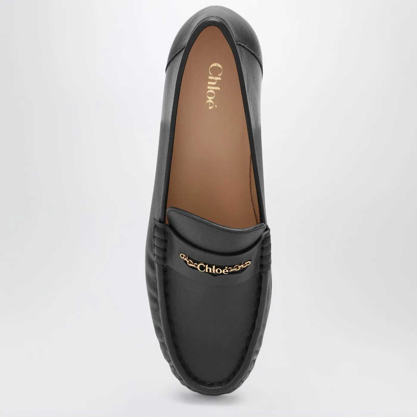 Black Leather Loafers sold by Wanan Luxury product image thumbnail 3