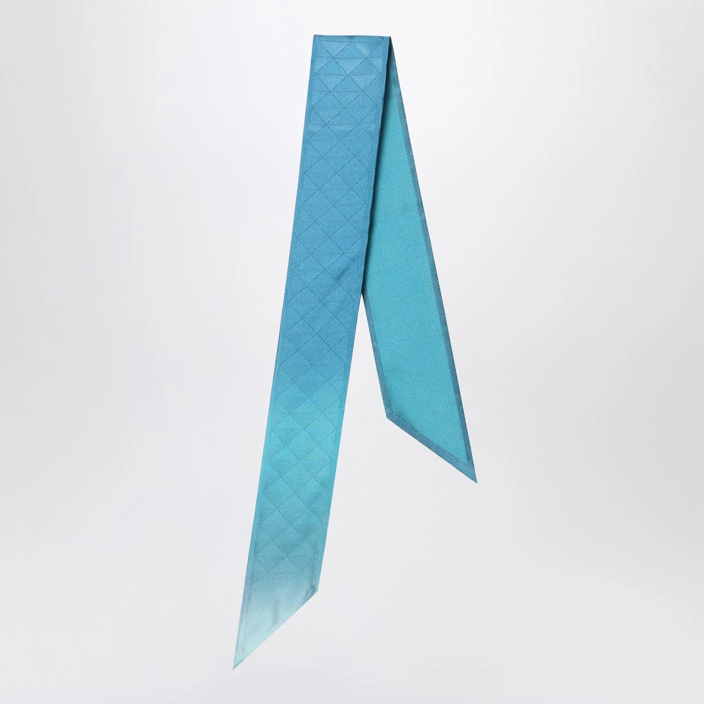 Turquoise Ribbon In Silk Twill sold by Wanan Luxury
