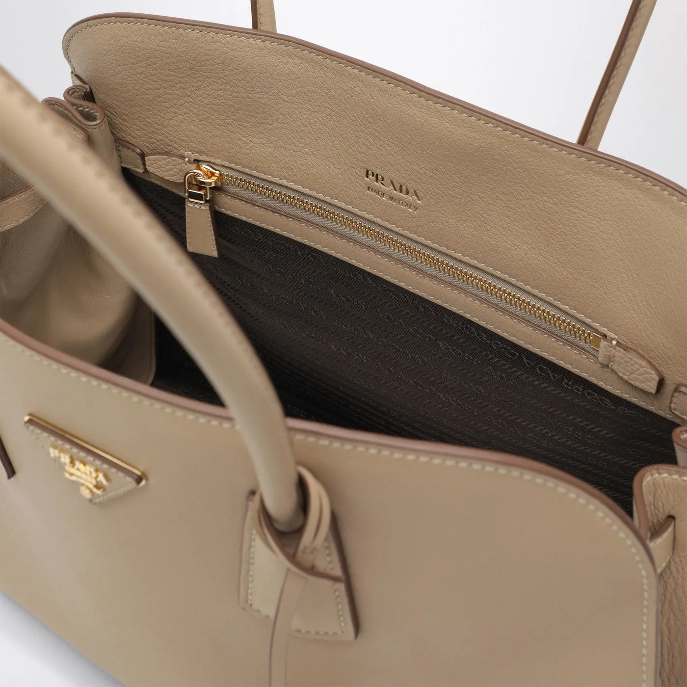 Large Sand-Colored Leather Shopping Bag sold by Wanan Luxury product image thumbnail 3
