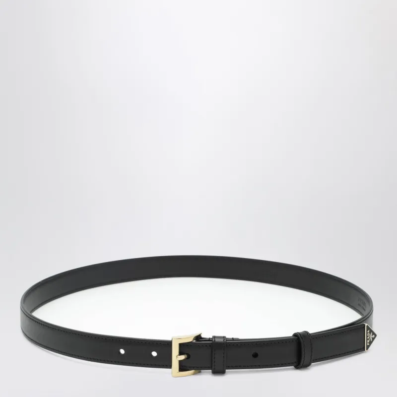 Black Belt With Appliqué made by Prada