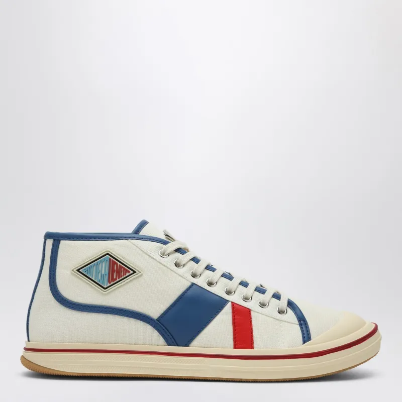 Eliot Sneakers In White/Red/Blue made by Bottega Veneta