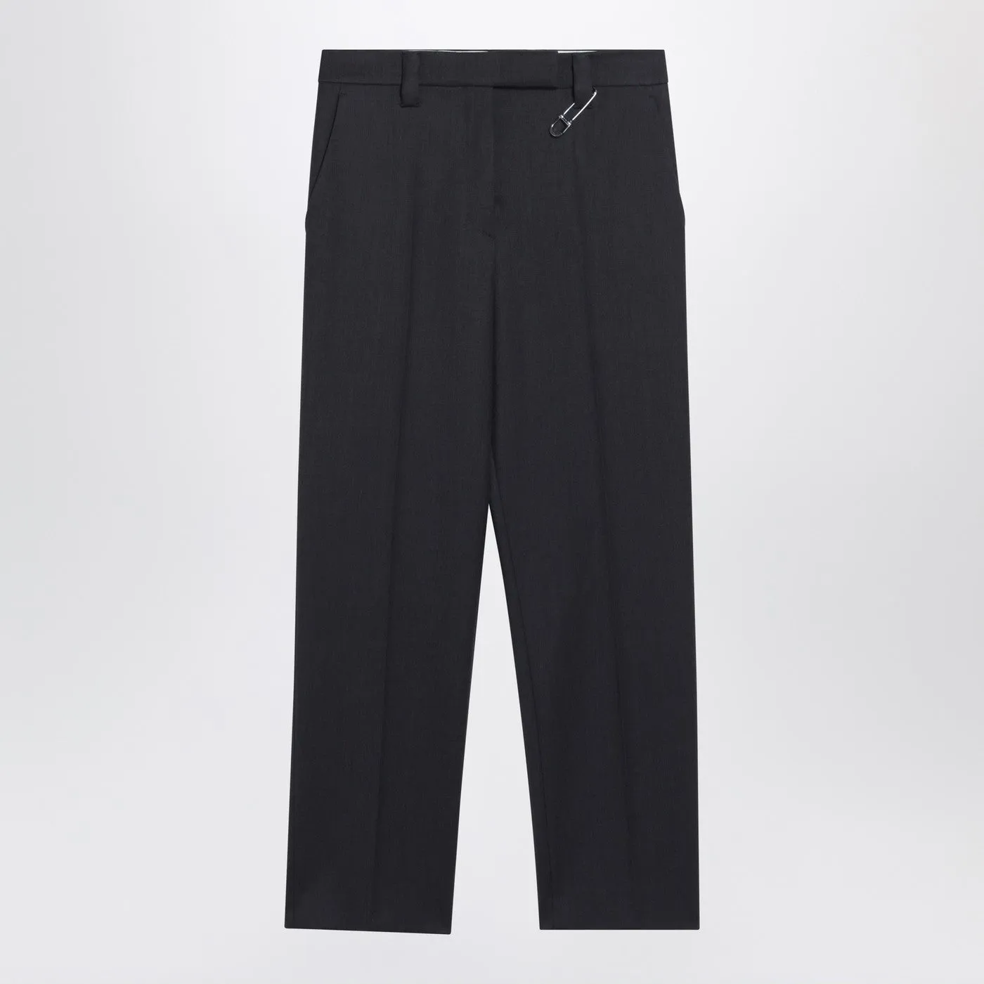 Anthracite Grey Wool Trousers sold by Wanan Luxury